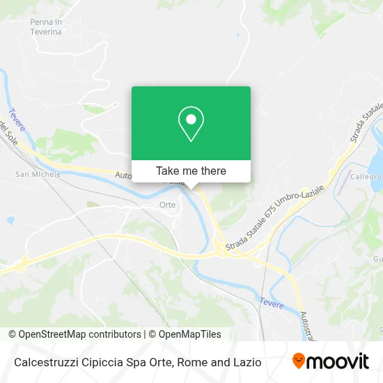 Calcestruzzi Cipiccia Spa Orte map