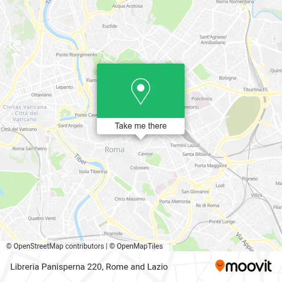 Libreria Panisperna 220 map