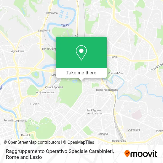 Raggruppamento Operativo Speciale Carabinieri map
