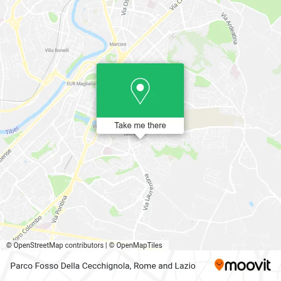 Parco Fosso Della Cecchignola map