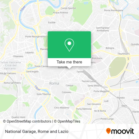 National Garage map
