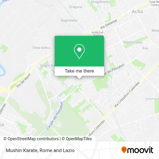 Mushin Karate map