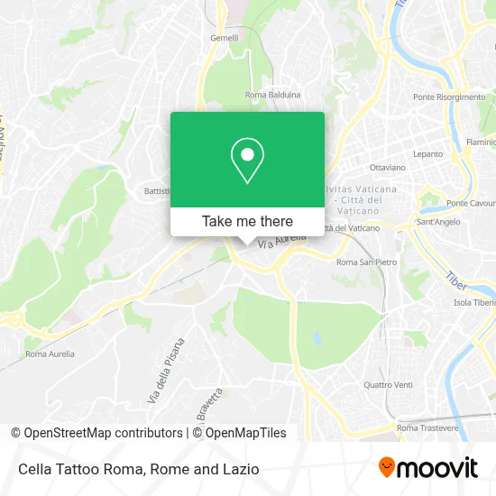 Cella Tattoo Roma map