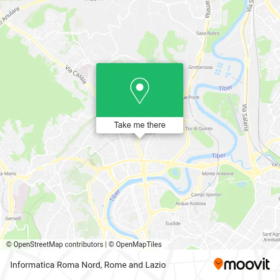Informatica Roma Nord map