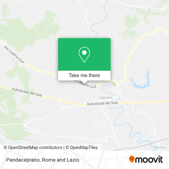 Pandaceprano map