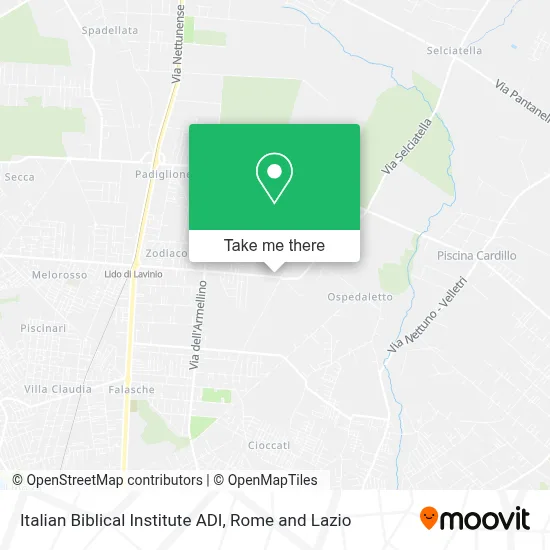 Italian Biblical Institute ADI map