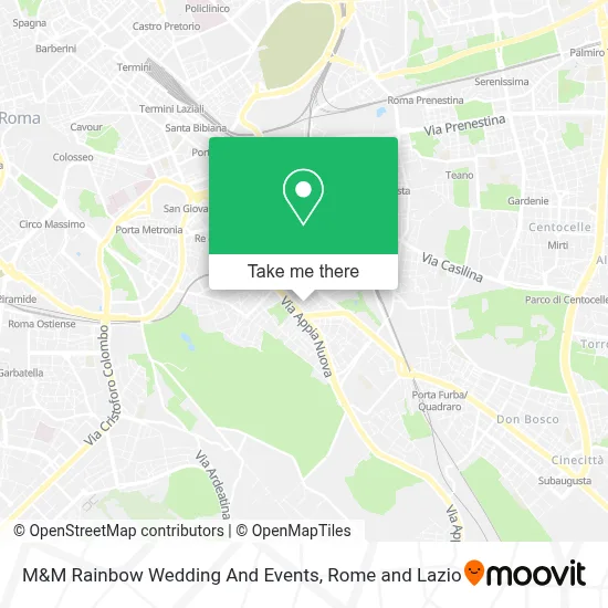 M&M Rainbow Wedding And Events map