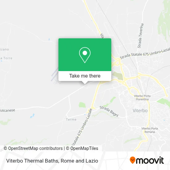 Viterbo Thermal Baths map