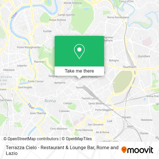 Terrazza Cielo - Restaurant & Lounge Bar map