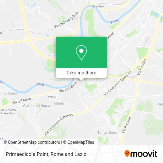Primaedicola Point map