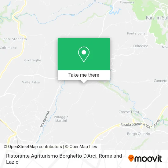 Ristorante Agriturismo Borghetto D'Arci map