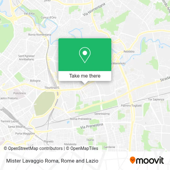 Mister Lavaggio Roma map