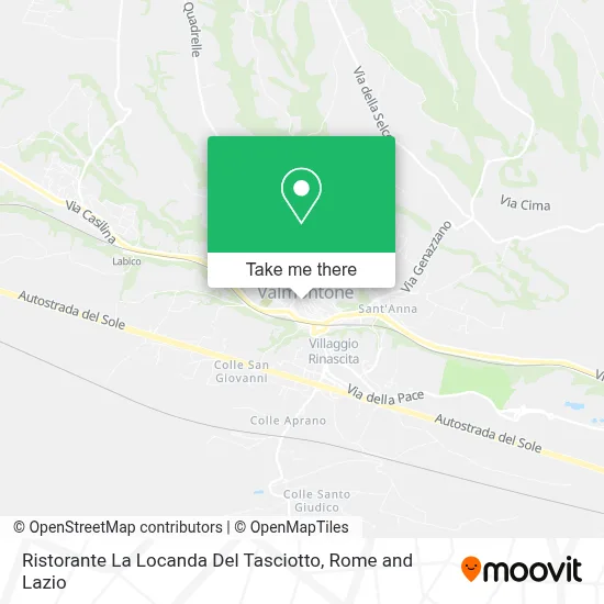Ristorante La Locanda Del Tasciotto map