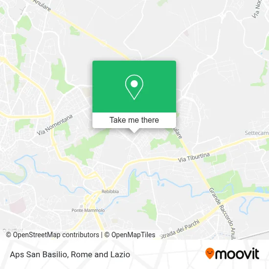 Aps San Basilio map