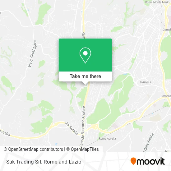 Sak Trading Srl map