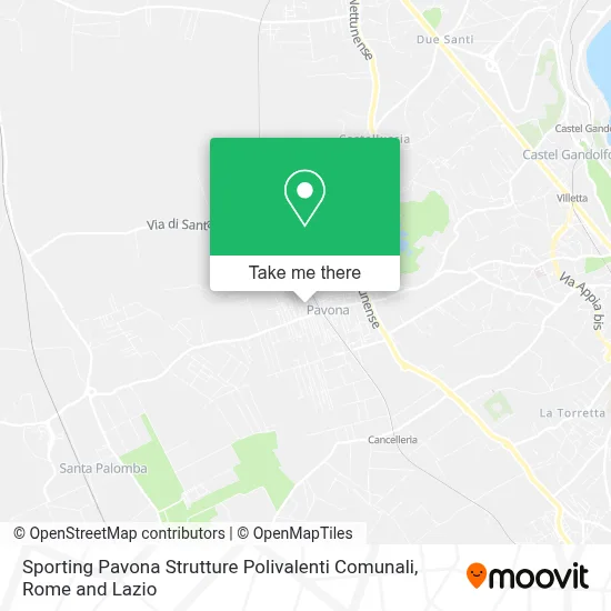 Sporting Pavona Strutture Polivalenti Comunali map