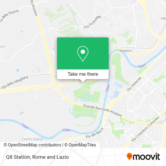Q8 Station map