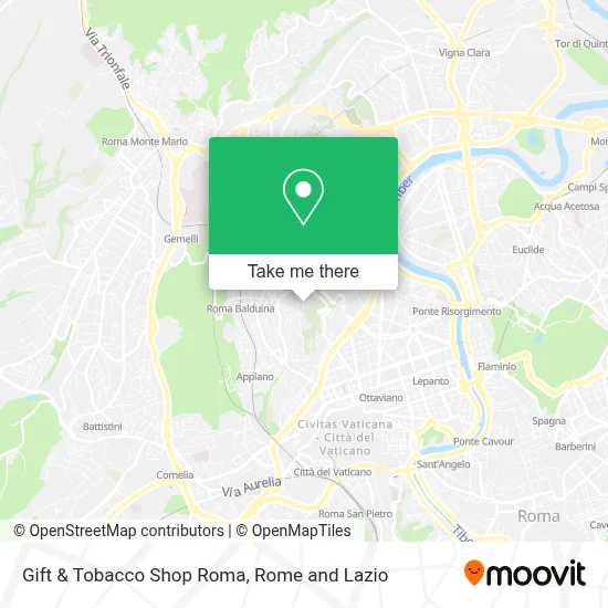 Gift & Tobacco Shop Roma map