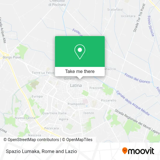 Spazio Lumaka map