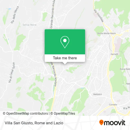 Villa San Giusto map