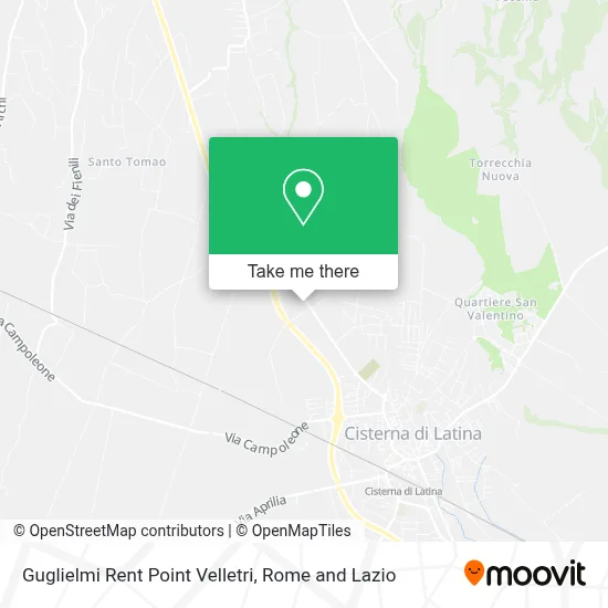 Guglielmi Rent Point Velletri map