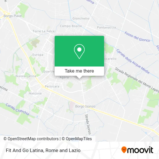 Fit And Go Latina map