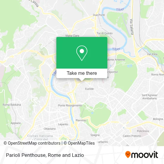 Parioli Penthouse map
