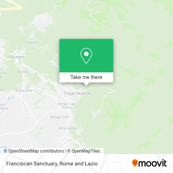 Franciscan Sanctuary map