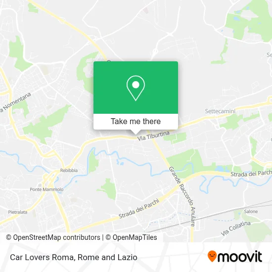 Car Lovers Roma map