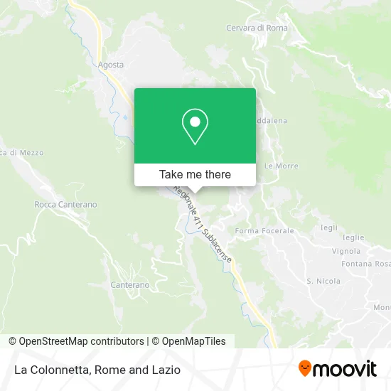 La Colonnetta map