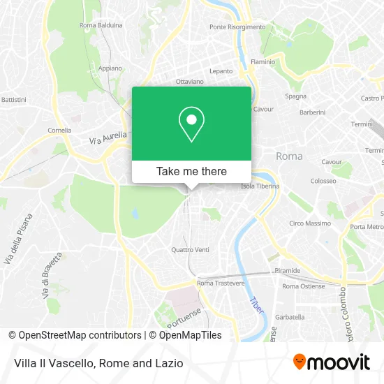 Villa Il Vascello map
