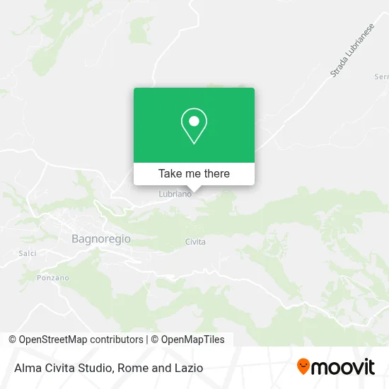 Alma Civita Studio map