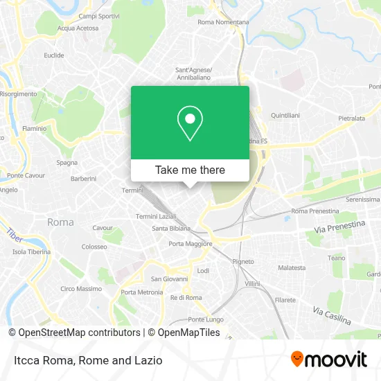 Itcca Roma map