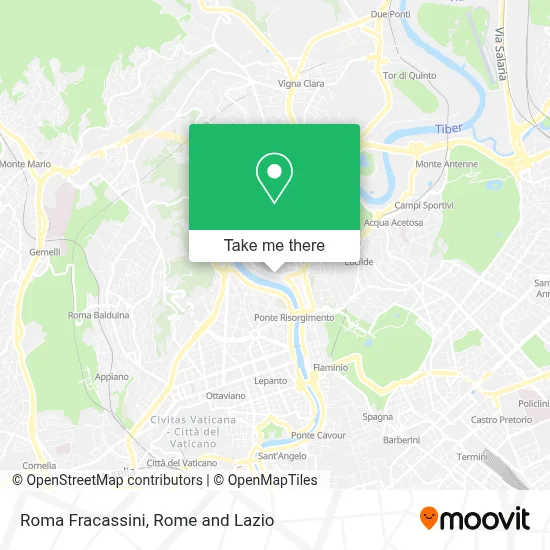 Roma Fracassini map