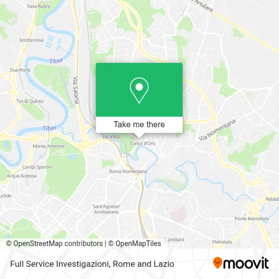 Full Service Investigazioni map