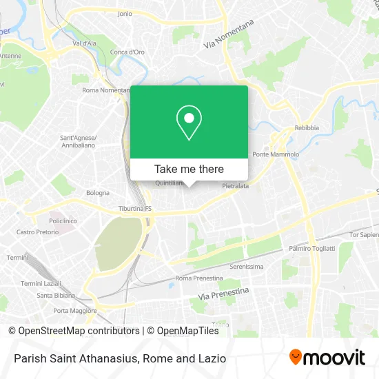 Parish Saint Athanasius map