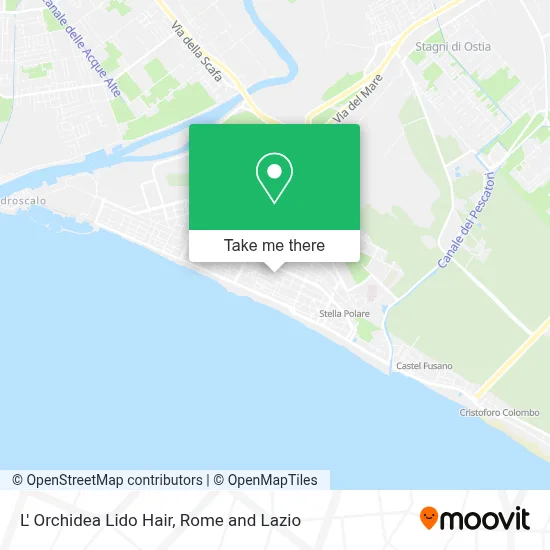 L' Orchidea Lido Hair map
