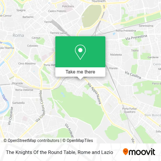 The Knights Of the Round Table map