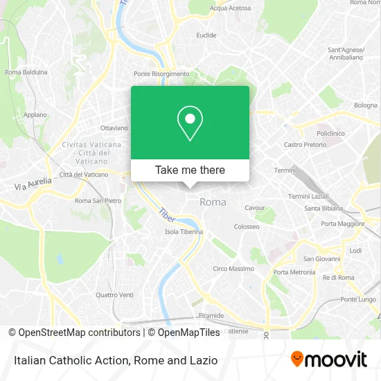 Italian Catholic Action map