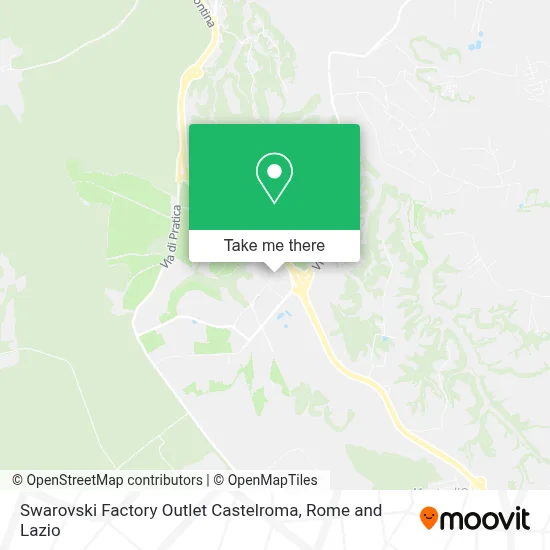 Swarovski Factory Outlet Castelroma map