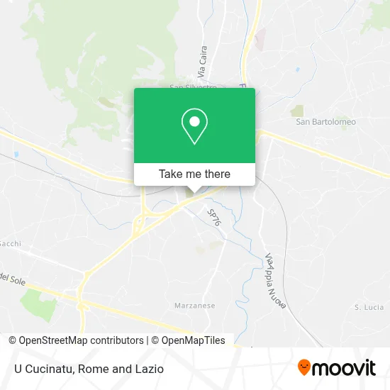 U Cucinatu map