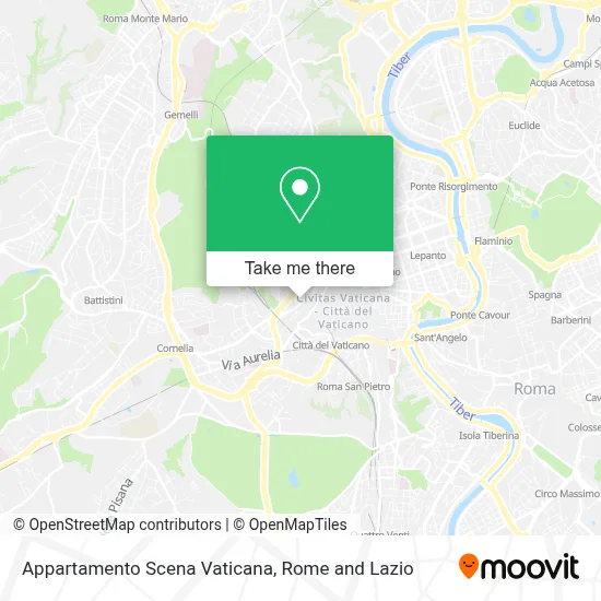 Appartamento Scena Vaticana map