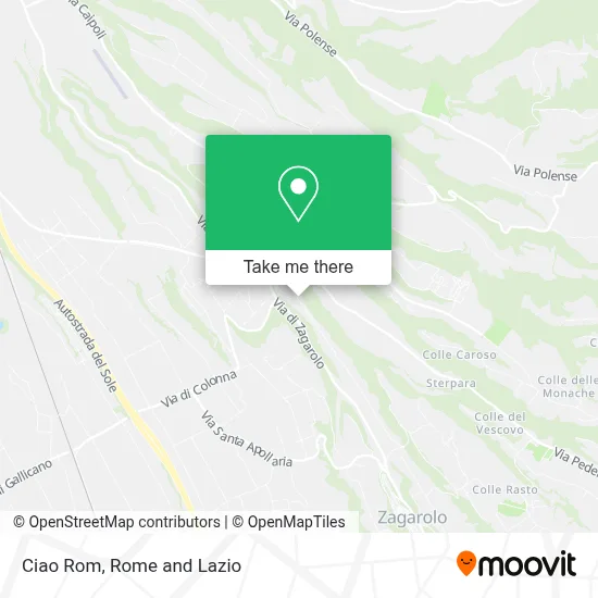 Ciao Rom map