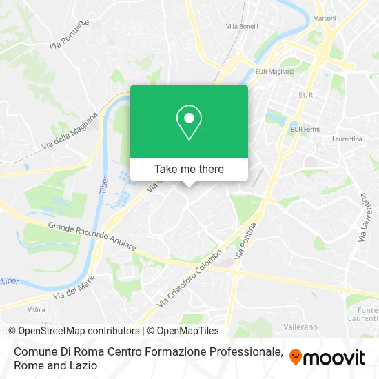 Comune Di Roma Centro Formazione Professionale map