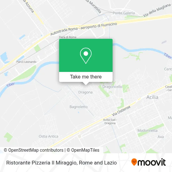 Ristorante Pizzeria Il Miraggio map