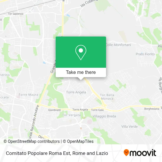 Comitato Popolare Roma Est map