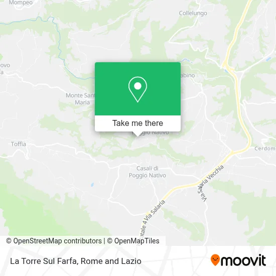 La Torre Sul Farfa map