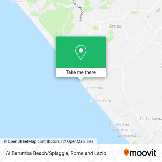 Al Barumba Beach/Spiaggia map