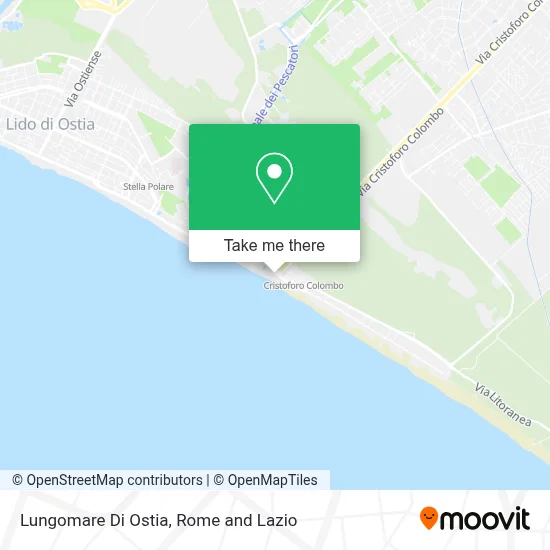 Lungomare Di Ostia map