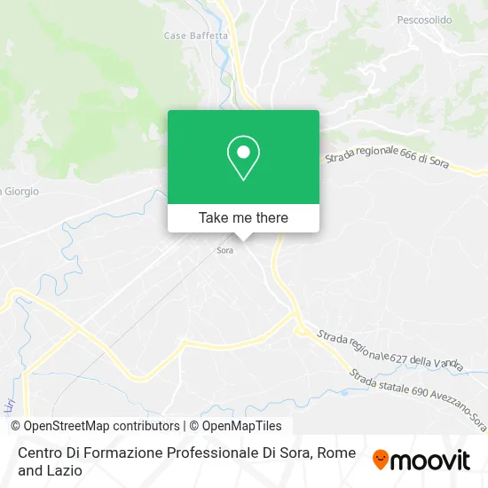 Centro Di Formazione Professionale Di Sora map